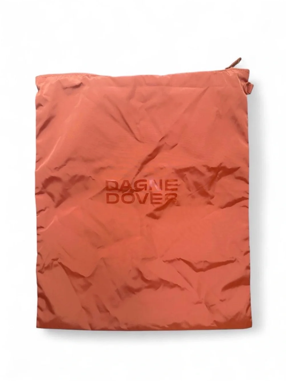 Dagne Dover Rust Orange Nylon Shoe Storage Zip Pouch